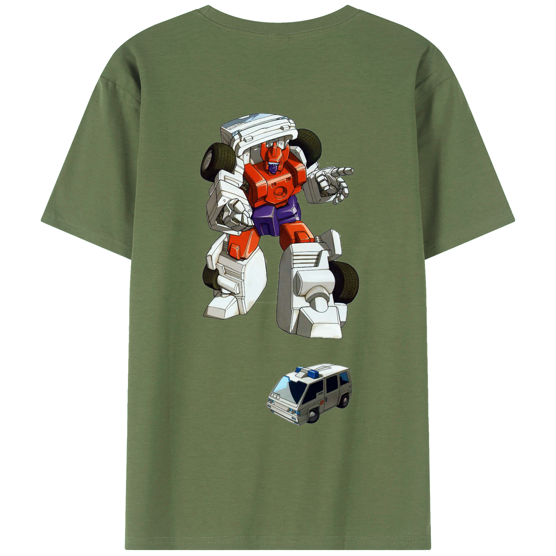 （画像用）  綿100％ メンズ半袖Tシャツ（バックプリント） 通気性